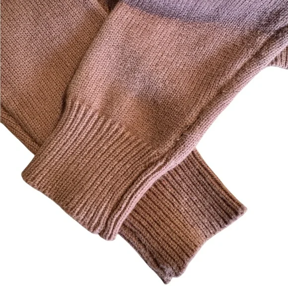 Elegant Mauve Crew Neck Sweater - Picture 2 of 3